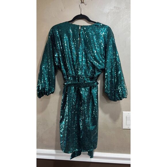 Anthropologie Lisabette Sequined Mini Dress XSP NWT - Picture 6 of 6